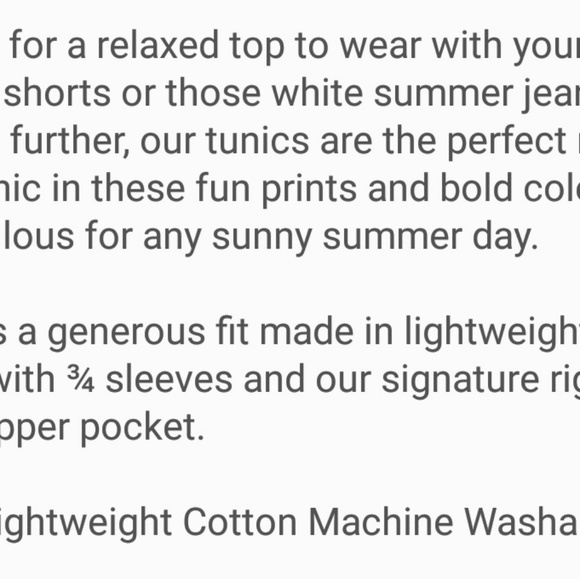 Tracey Negoshian Kaitlin 3/4 Tunic Top - Picture 2 of 3